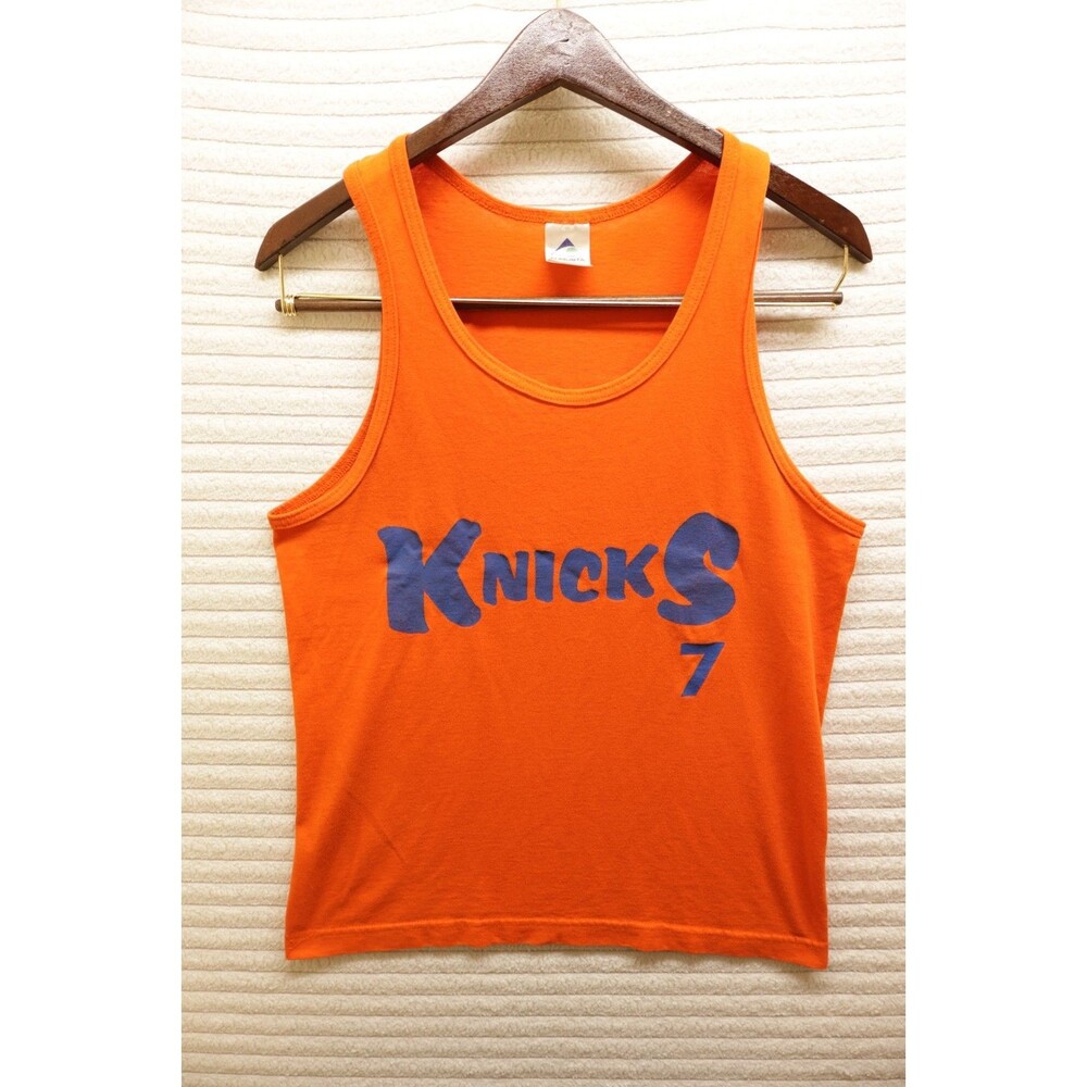 Vintage Y2K New York Knicks #7 Basketball Tank Augusta Sportswear Carmelo Size S